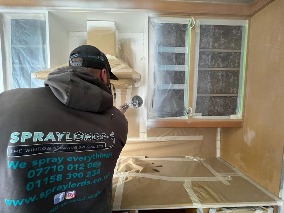 UPVC Spraying in Nottingham, Derby and the East Midlands Spraylords.