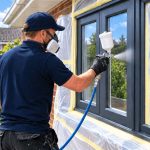 UPVC Window Spraying